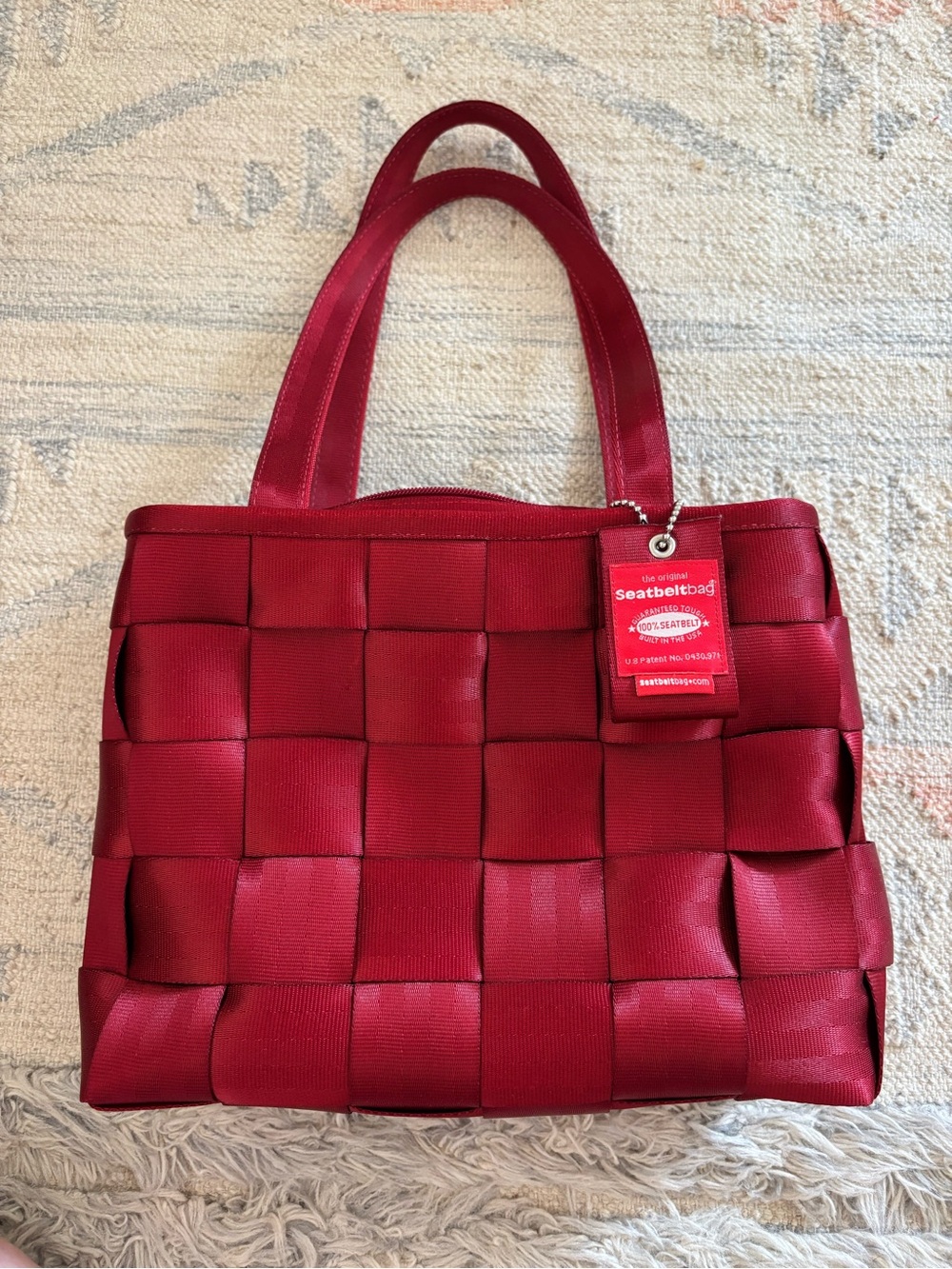 Red Seatbelt Bag